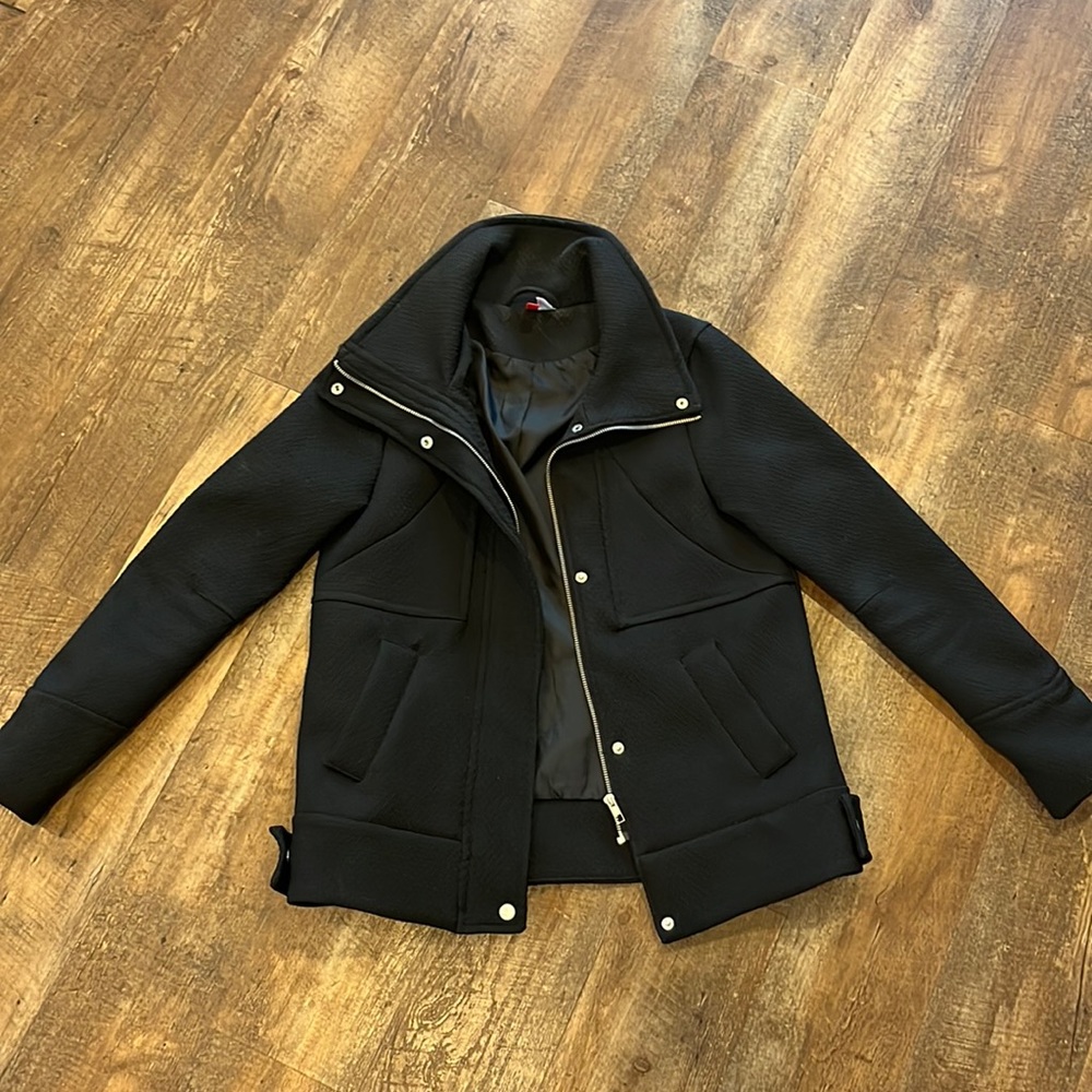 H&M Black Coat - size 6